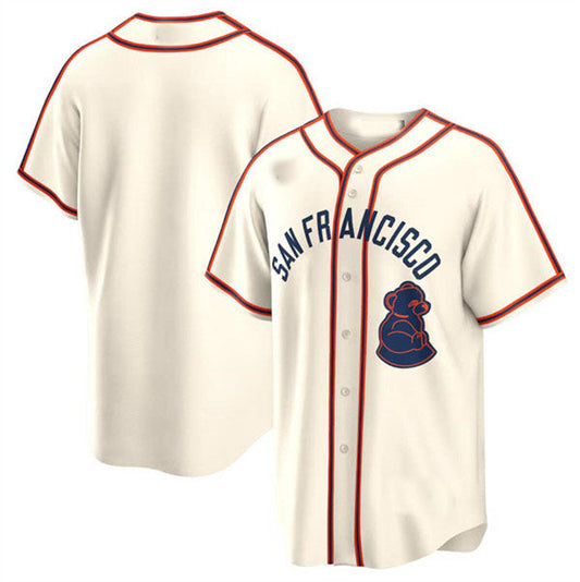 San Francisco Giants Blank Cream 2024 Rickwood Classic Stitched Baseball Jersey