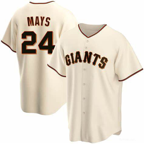 San Francisco Giants #24 Willie Mays Cream Cool Base Stitched Baseball Jersey