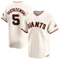 San Francisco Giants #5 Mike Yastrzemski Cream Cool Base Stitched Baseball Jersey
