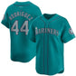 Seattle Mariners #44 Julio Rodríguez Aqua Alternate Limited Stitched Baseball Jersey