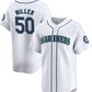 Seattle Mariners #50 Bryce Miller White Home Limited Stitched Baseball Jersey