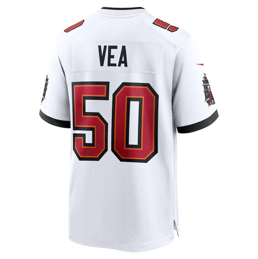 TB.Buccaneers #50 Vita Vea White Game Jersey - White American Football Jerseys