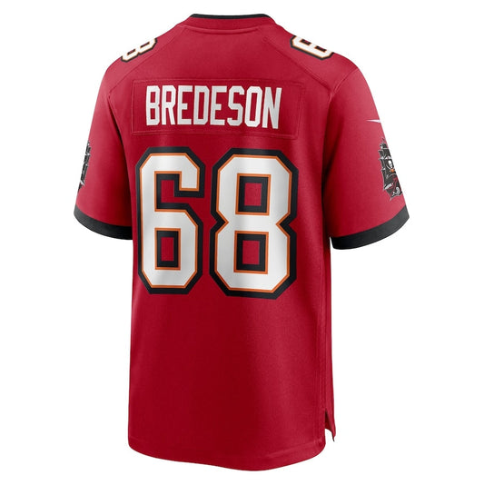 TB.Buccaneers #68 Ben Bredeson Game Jersey - Red American Football Jerseys