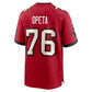 TB.Buccaneers #76 Iosua Opeta Game Jersey - Red American Football Jerseys