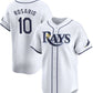 Tampa Bay Rays #10 Amed Rosario White Home Limited Stitched Baseball Jersey