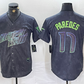 Tampa Bay Rays #17 Isaac Paredes Charcoal 2024 City Connect Limited Cool Base Baseball Jersey
