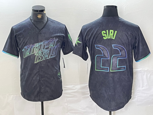 Tampa Bay Rays #22 Jose Siri Charcoal 2024 City Connect Limited Stitched Baseball Jersey