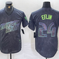 Tampa Bay Rays #24 Zach Eflin Charcoal 2024 City Connect Limited Cool Base Baseball Jersey