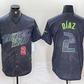 Tampa Bay Rays #2 Yandy Diaz Number Charcoal 2024 City Connect Limited Stitched Baseball Jerseys