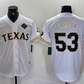 Texas Rangers #53 Adolis Garcia White Gold Cool Base Stitched Baseball Jersey
