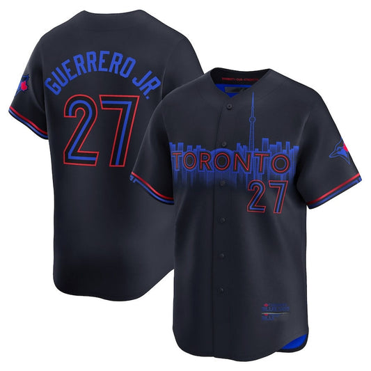 Toronto Blue Jays #27 Vladimir Guerrero Jr. 2024 City Connect Limited Player Jersey - Black Baseball Jerseys