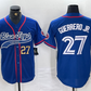 Toronto Blue Jays #27 Vladimir Guerrero Jr Blue Cool Base Stitched Baseball Jersey