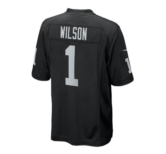 LV. Raiders #1 Tyree Wilson 2023 Draft First Round Pick Game Jersey - Black Stitched American Football Jerseys