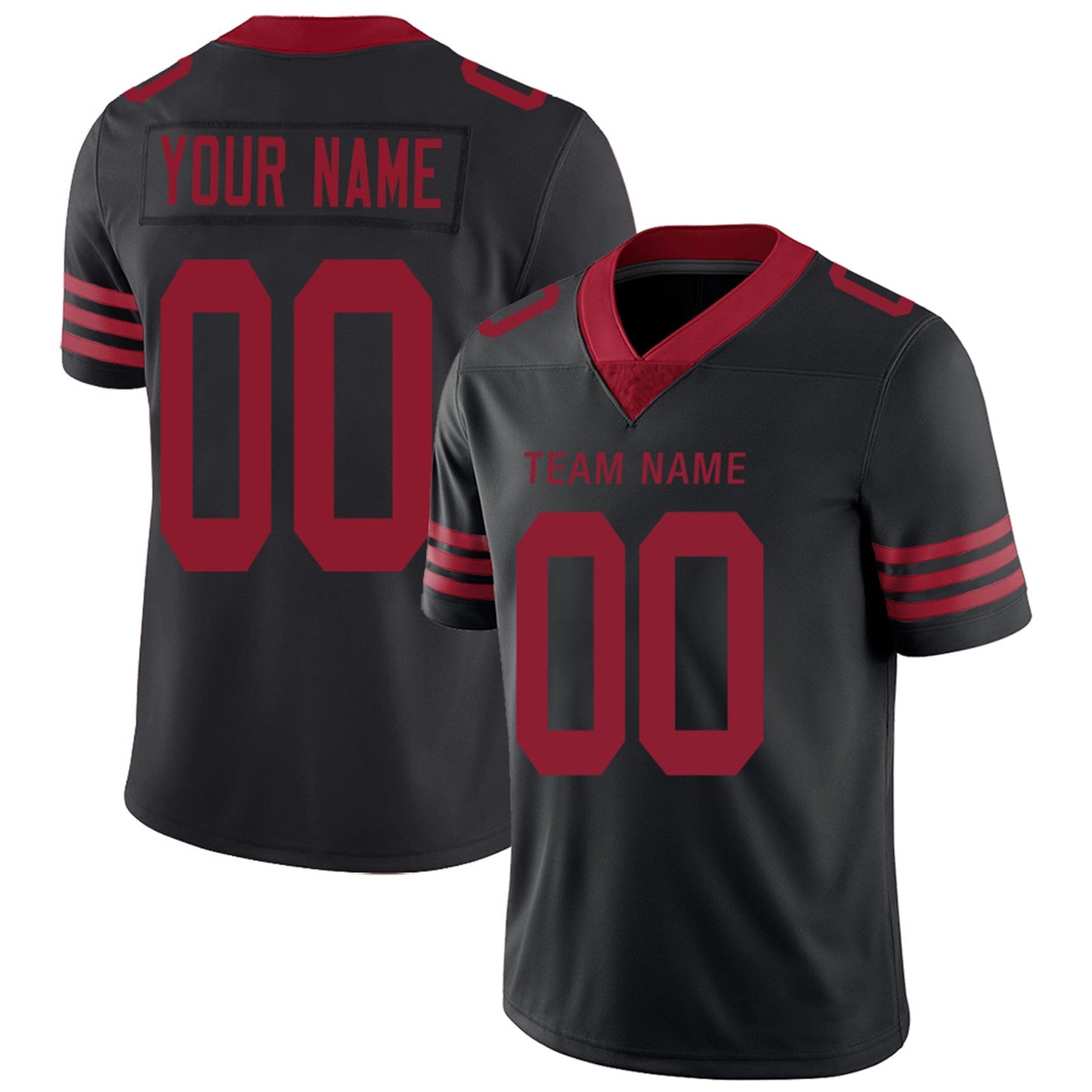 Custom SF.49ers Football Jerseys Team Player or Personalized Design Your Own Name for Men's Women's Youth Jerseys Red