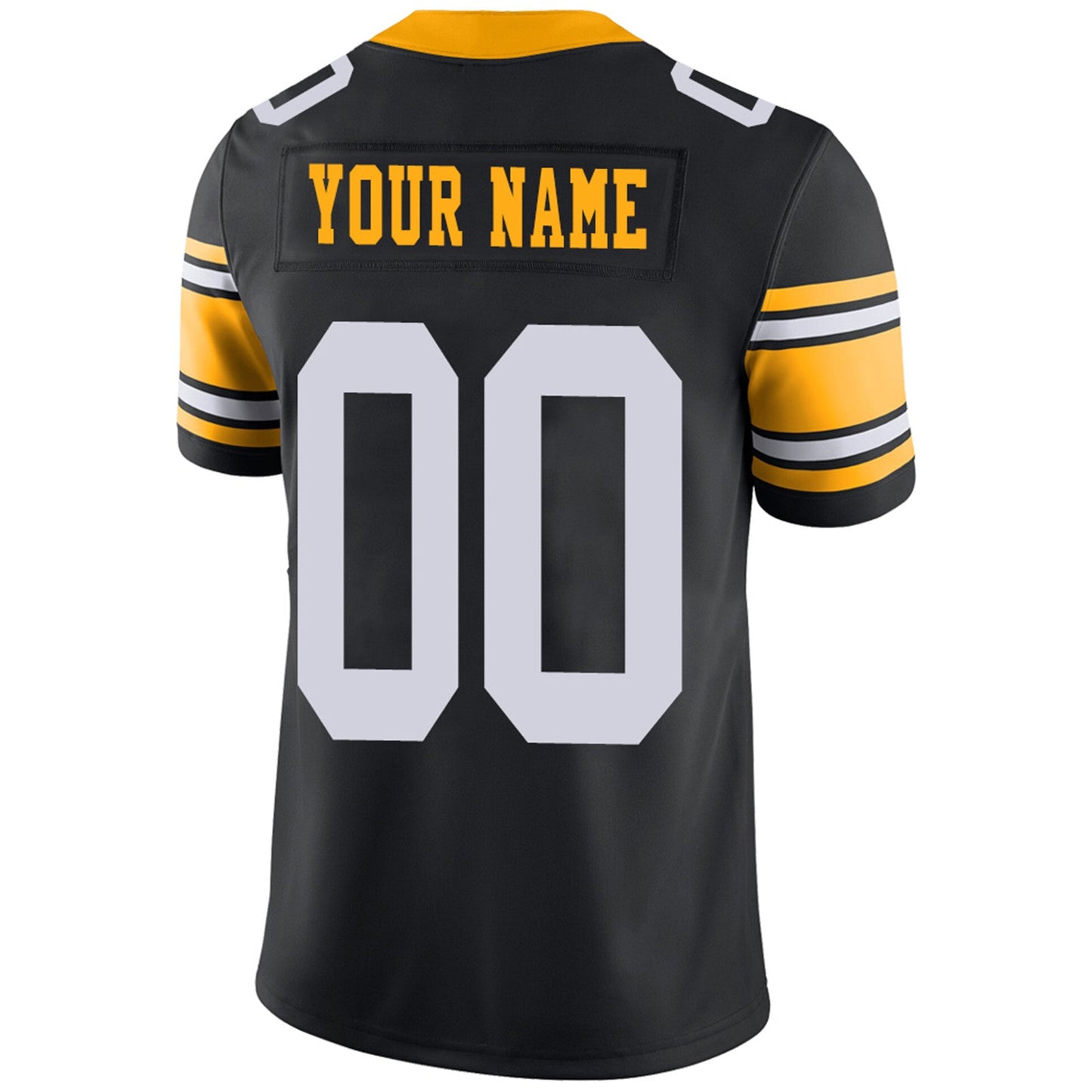 Custom P.Steelers Football Jerseys Team Player or Personalized Design Your Own Name for Men's Women's Youth Jerseys Black