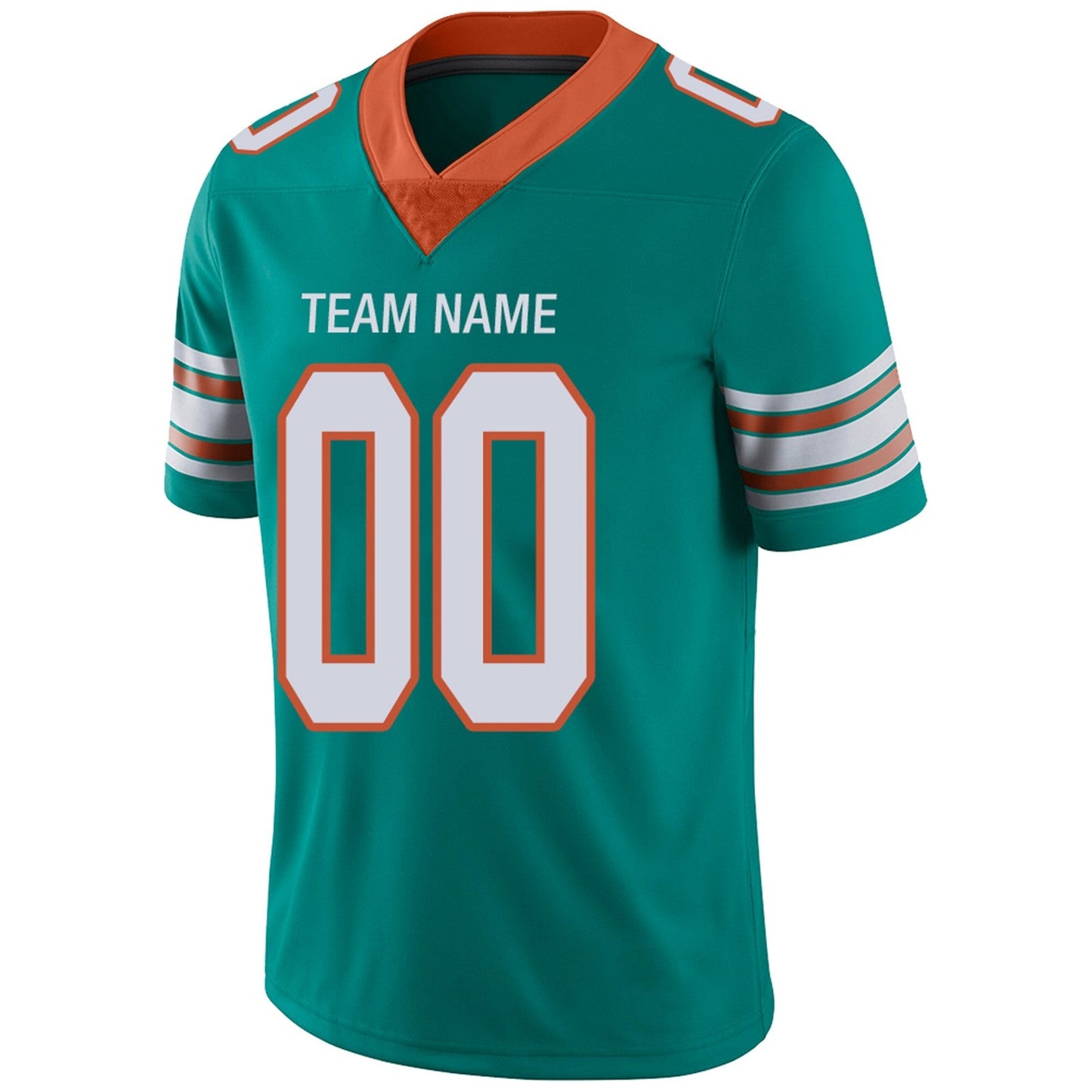 Custom M.Dolphins Football Jerseys Team Player or Personalized Design Your Own Name for Men's Women's Youth Jerseys Aqua