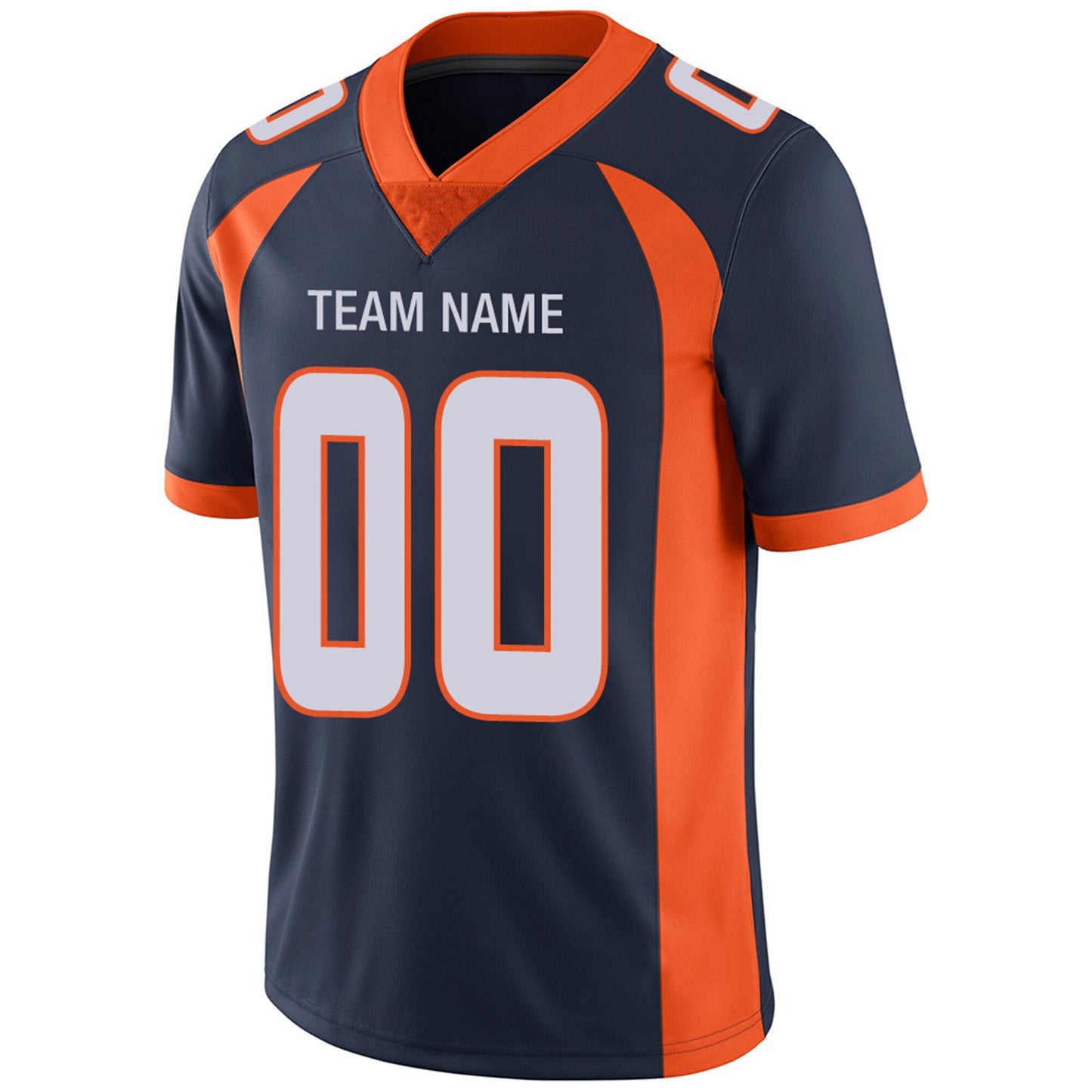 Custom D.Broncos Football Jerseys Team Player or Personalized Design Your Own Name for Men's Women's Youth Jerseys Orange