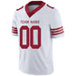 Custom SF.49ers Football Jerseys Team Player or Personalized Design Your Own Name for Men's Women's Youth Jerseys Red