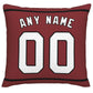 Custom A.Cardinals Pillow Decorative Throw Pillow Case - Print Personalized Football Team Fans Name & Number Birthday Gift Football Pillows