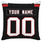 Custom A.Falcons Pillow Decorative Throw Pillow Case - Print Personalized Football Team Fans Name & Number Birthday Gift Football Pillows