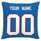 Custom B.Bills Pillow Royal Football Team Decorative Throw Pillow Case Print Personalized Football Style Fans Letters & Number Birthday Gift Football Pillows