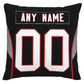 Custom A.Falcons Pillow Decorative Throw Pillow Case - Print Personalized Football Team Fans Name & Number Birthday Gift Football Pillows