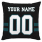 Custom P.Eagles Pillow Decorative Throw Pillow Case - Print Personalized Football Team Fans Name & Number Birthday Gift Football Pillows