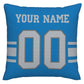 Custom D.Lions Pillow Decorative Throw Pillow Case - Print Personalized Football Team Fans Name & Number Birthday Gift Football Pillows