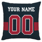 Custom H.Texans Pillow Decorative Throw Pillow Case - Print Personalized Football Team Fans Name & Number Birthday Gift Football Pillows