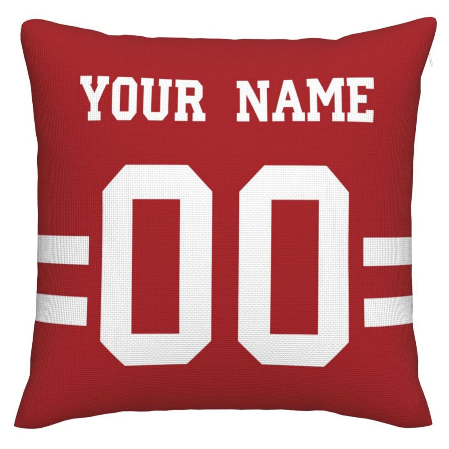 Custom SF.49ers Pillow Decorative Throw Pillow Case - Print Personalized Football Team Fans Name & Number Birthday Gift Football Pillows