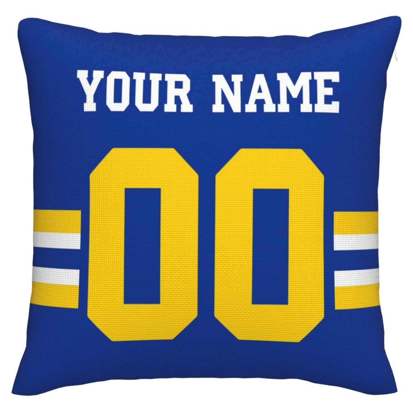 Custom LA.Rams Pillow Decorative Throw Pillow Case - Print Personalized Football Team Fans Name & Number Birthday Gift Football Pillows