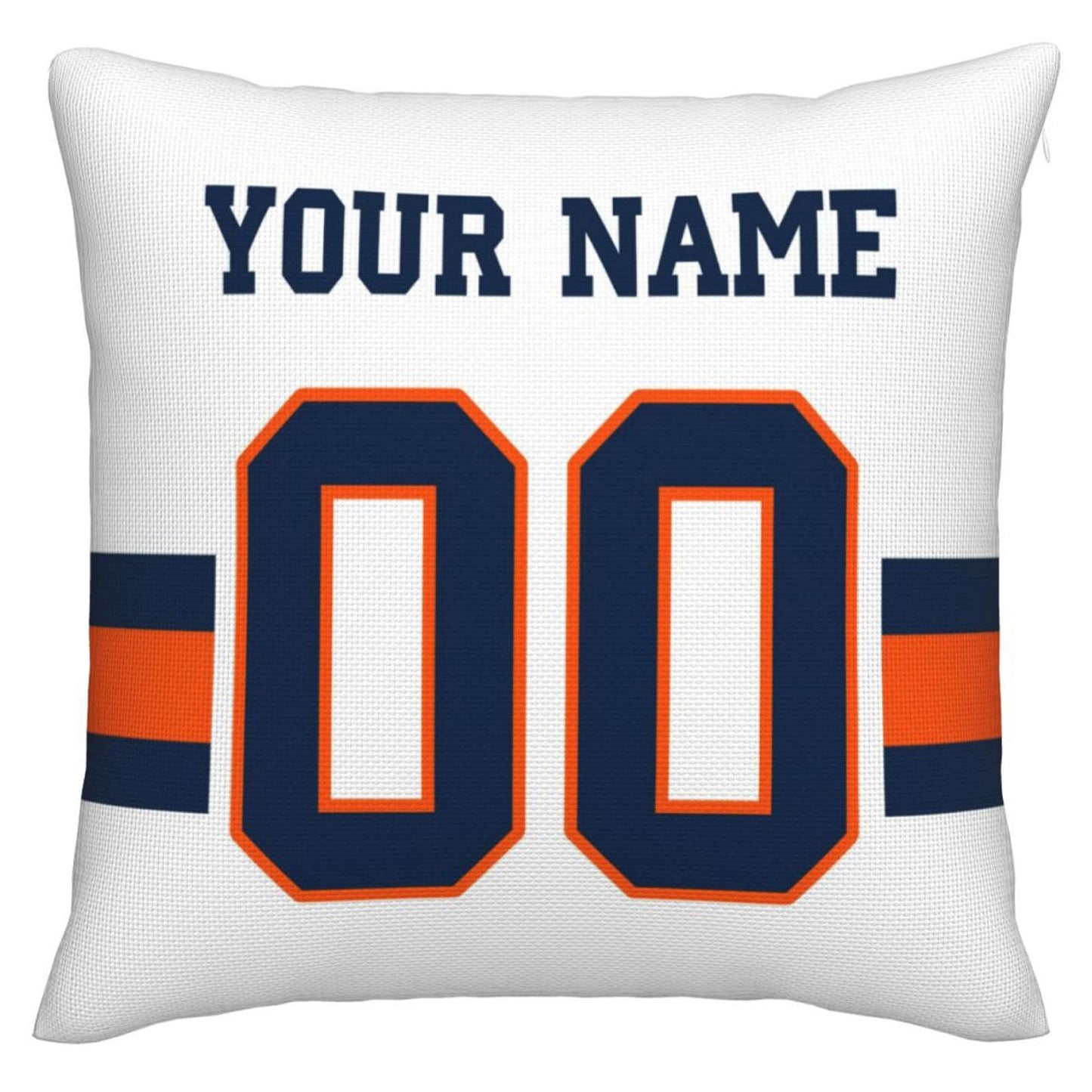 Custom D.Broncos Pillow Decorative Throw Pillow Case - Print Personalized Football Team Fans Name & Number Birthday Gift Football Pillows