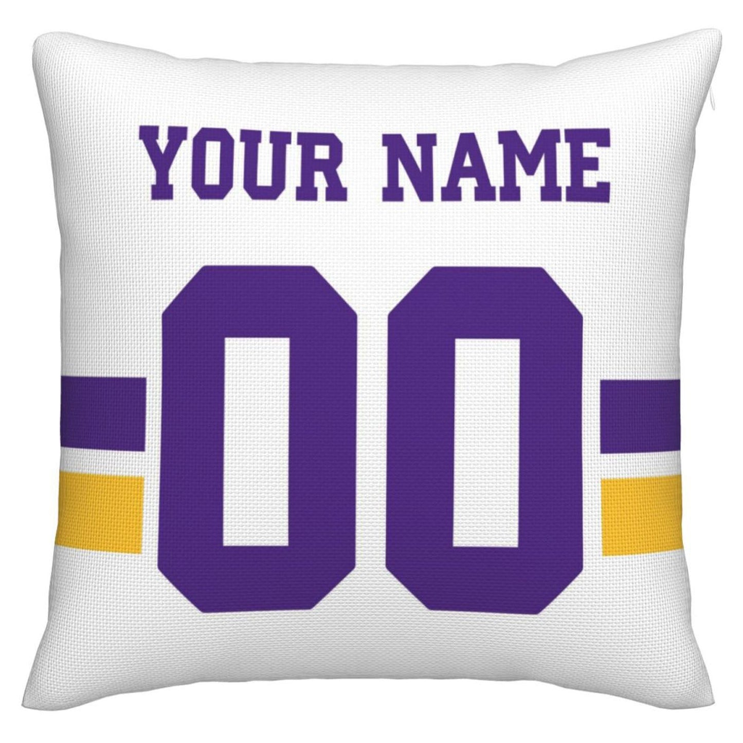 Custom MN.Vikings Pillow Decorative Throw Pillow Case - Print Personalized Football Team Fans Name & Number Birthday Gift Football Pillows