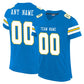 Custom LA.Chargers Football Jerseys for Personalize Sports Shirt Design Stitched Name And Number Christmas Birthday Gift