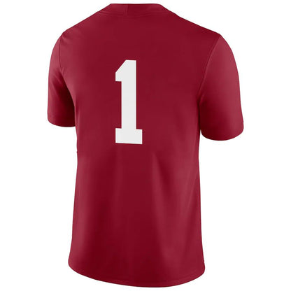 #1 A.Crimson Tide Football Game Jersey Crimson Stitched American Football Jersey College Jerseys