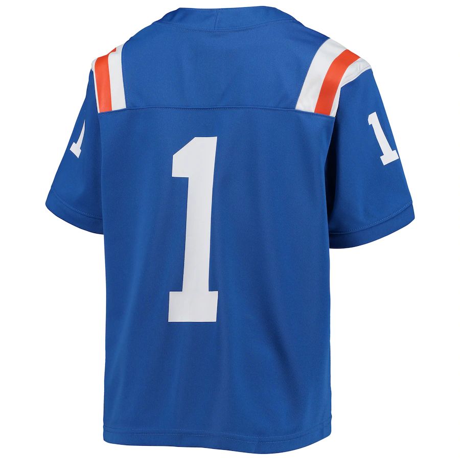 #1 F.Gators Jordan Brand Untouchable Football Jersey  Royal Stitched American College Jerseys