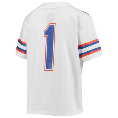 #1 F.Gators Jordan Brand Untouchable Football Team Jersey White Stitched American College Jerseys
