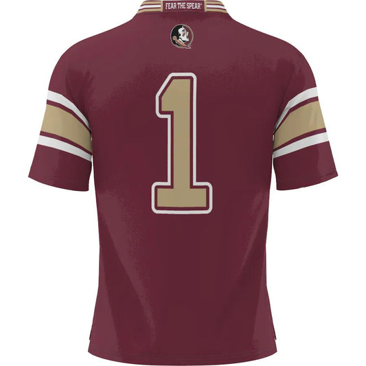 #1 F.State Seminoles ProSphere Endzone Football Jersey Garnet Stitched American College Jerseys