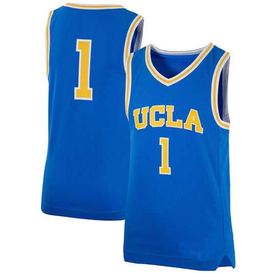 #1 U.Bruins Jordan Brand Team Replica Basketball Jersey Blue Stitched American College Jerseys