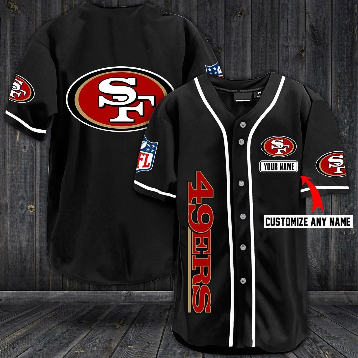 Football T-Shirts SF.49ers Baseball Customized Jersey