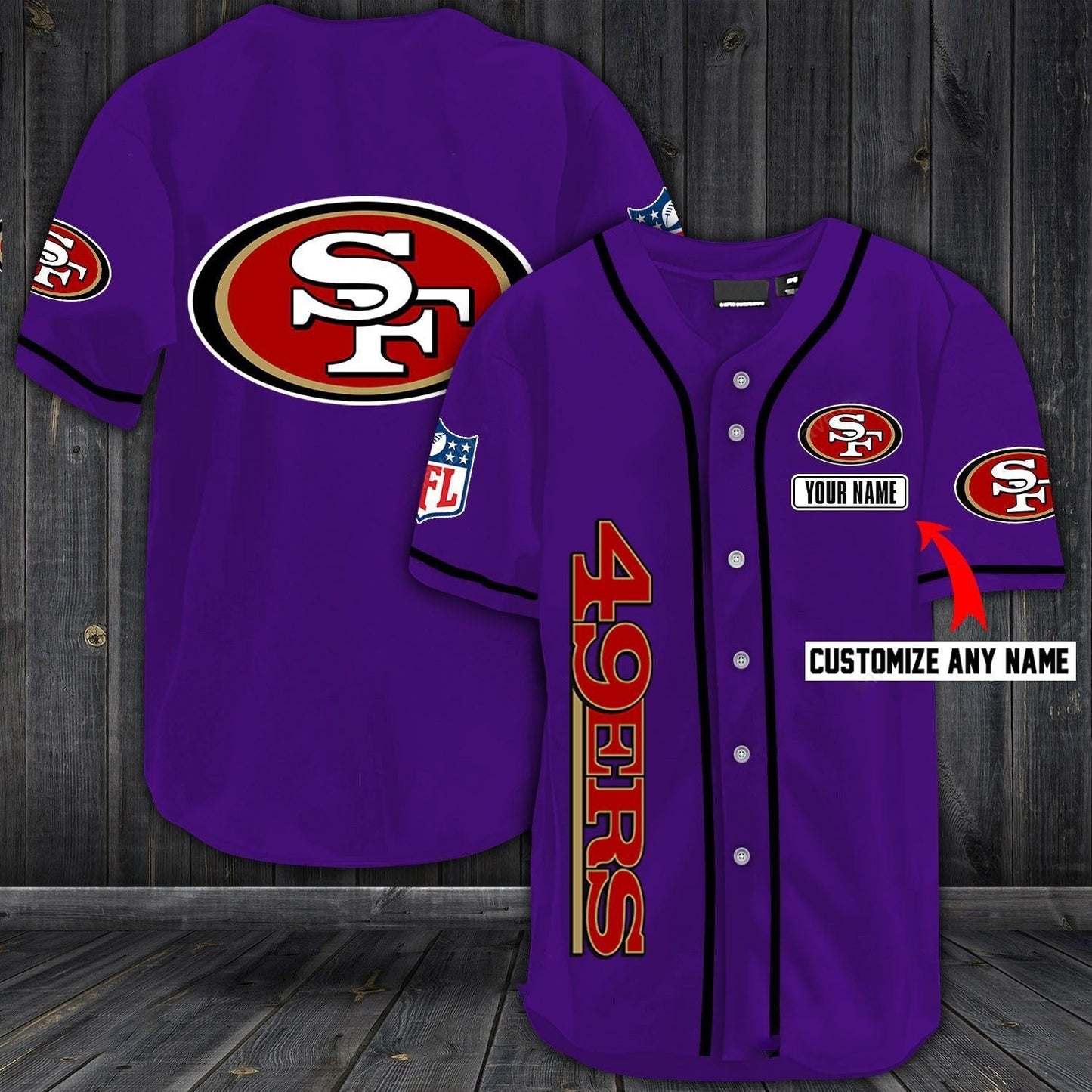 Football T-Shirts SF.49ers Baseball Customized Jersey