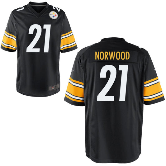 Football Jerseys P.Steelers #21 Tre Norwood Player Stitched Game Jersey