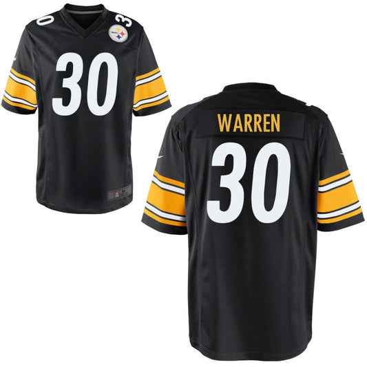 Football Jerseys P.Steelers #30 Jaylen Warren Player Stitched Game Jersey