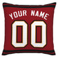 Custom TB.Buccaneers Pillow Decorative Throw Pillow Case - Print Personalized Football Team Fans Name & Number Birthday Gift Football Pillows