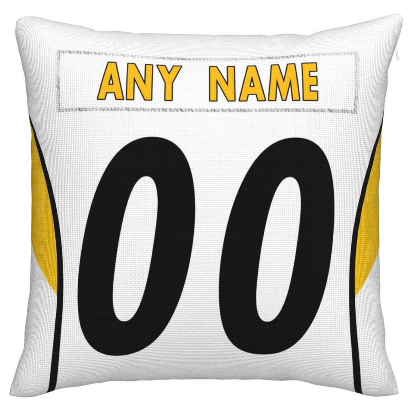 Custom P.Steelers Pillow Decorative Throw Pillow Case - Print Personalized Football Team Fans Name & Number Birthday Gift Football Pillows