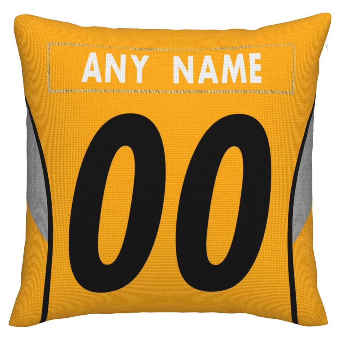 Custom P.Steelers Pillow Decorative Throw Pillow Case - Print Personalized Football Team Fans Name & Number Birthday Gift Football Pillows