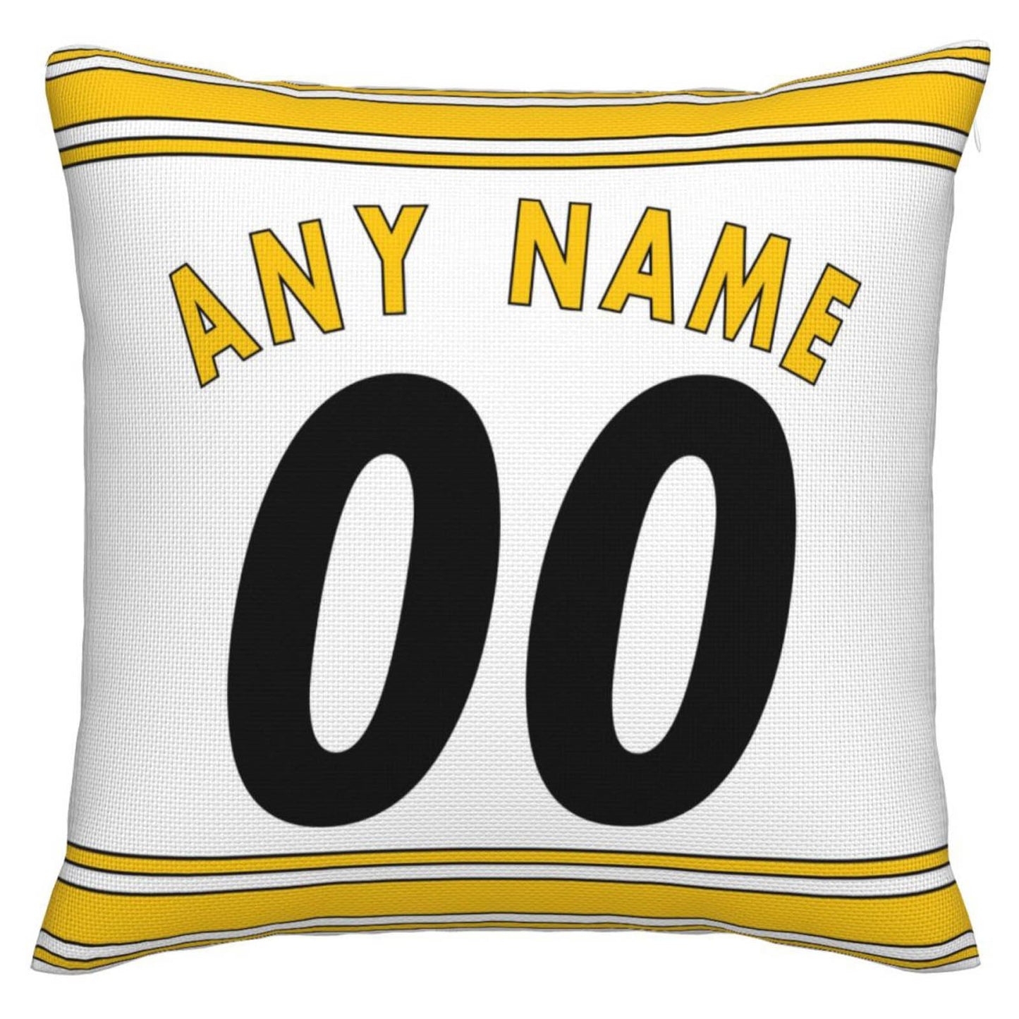 Custom P.Steelers Pillow Decorative Throw Pillow Case - Print Personalized Football Team Fans Name & Number Birthday Gift Football Pillows