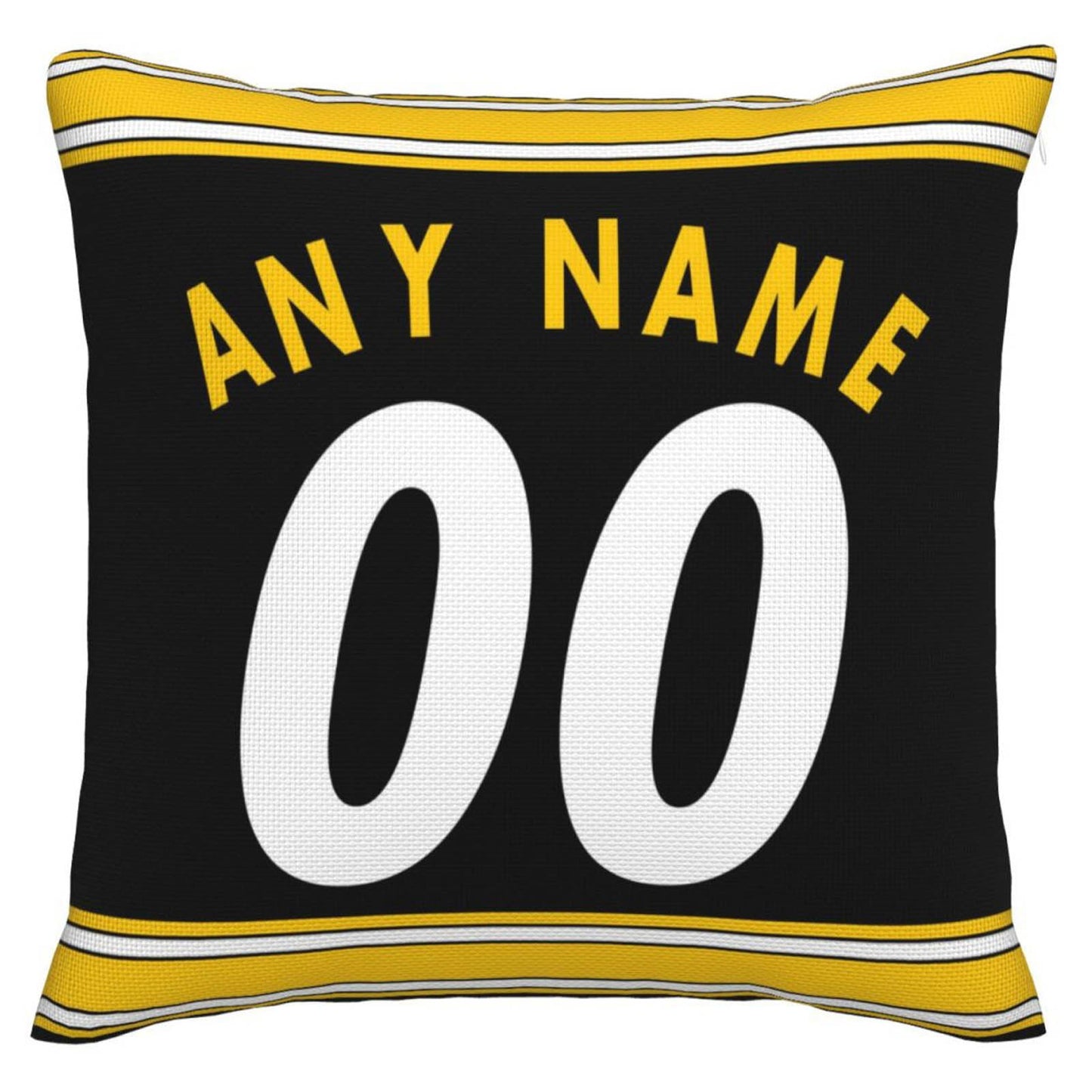 Custom P.Steelers Pillow Decorative Throw Pillow Case - Print Personalized Football Team Fans Name & Number Birthday Gift Football Pillows