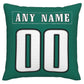 Custom P.Eagles Pillow Decorative Throw Pillow Case - Print Personalized Football Team Fans Name & Number Birthday Gift Football Pillows