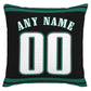 Custom P.Eagles Pillow Decorative Throw Pillow Case - Print Personalized Football Team Fans Name & Number Birthday Gift Football Pillows